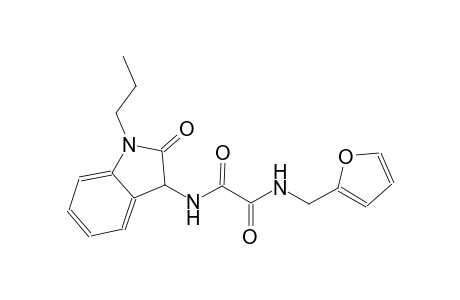 ethanediamide, N~1~-(2,3-dihydro-2-oxo-1-propyl-1H-indol-3-yl)-N~2~-(2-furanylmethyl)-