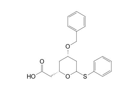 (2S,4S)-(4-Benzyloxy-6-phenylsulfanyltetrahydropyran-2-yl)acetic acid