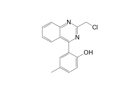 2-Chloromethyl-4-(2-hydroxy-5-methylphenyl)quinazoline