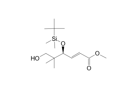 (E,4S)-4-[tert-butyl(dimethyl)silyl]oxy-6-hydroxy-5,5-dimethyl-2-hexenoic acid methyl ester