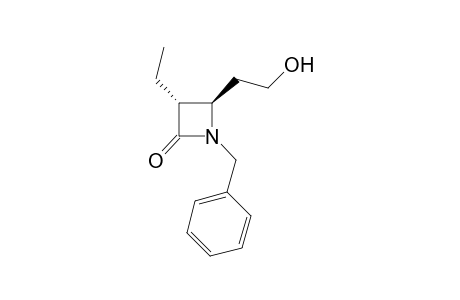 (3R*,4R*)1-Benzyl-3-ethyl-4-(2-hydroxyethyl)azitidin-2-one