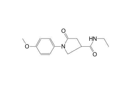 3-pyrrolidinecarboxamide, N-ethyl-1-(4-methoxyphenyl)-5-oxo-
