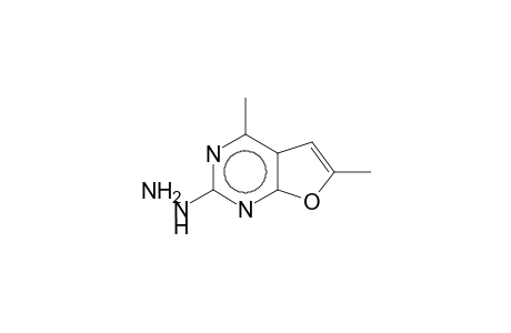 2-Hydrazino-4,6-dimethylfuro[2,3-d]pyrimidine