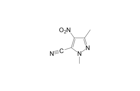 1,3-Dimethyl-4-nitropyrazole-5-carbonitrile