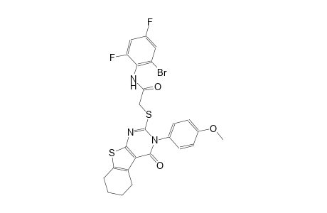N-(2-bromo-4,6-difluorophenyl)-2-{[3-(4-methoxyphenyl)-4-oxo-3,4,5,6,7,8-hexahydro[1]benzothieno[2,3-d]pyrimidin-2-yl]sulfanyl}acetamide