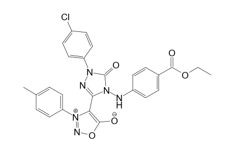 3-(4-Methylphenyl)-4-[1-(4-chlorophenyl)-4-(4-ethoxycarbonylphenylamino)-5-oxo-4,5-dihydro-1H-1,2,4-triazol-3-yl]sydnon