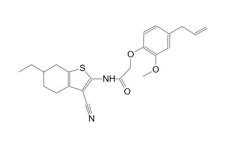 2-(4-allyl-2-methoxyphenoxy)-N-(3-cyano-6-ethyl-4,5,6,7-tetrahydro-1-benzothien-2-yl)acetamide