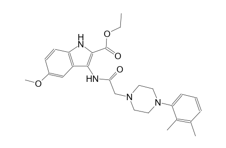 ethyl 3-({[4-(2,3-dimethylphenyl)-1-piperazinyl]acetyl}amino)-5-methoxy-1H-indole-2-carboxylate