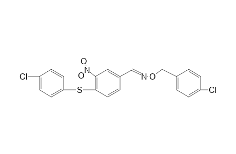 4-[(p-CHLOROPHENYL)THIO]-3-NITROBENZALDEHYDE, O-(p-CHLOROBENZYL)OXIME