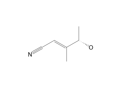 S E 4 Hydroxy 3 Methyl Pent 2 Ene Nitrile Spectrabase