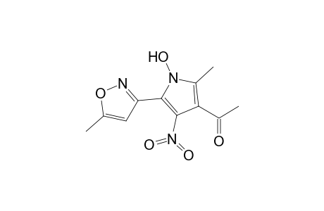 1-[1-hydroxy-2-methyl-5-(5-methyl-1,2-oxazol-3-yl)-4-nitropyrrol-3-yl]ethanone
