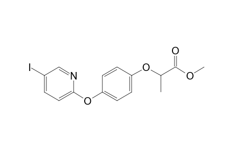 Propanoic acid, 2-[4-[(5-iodo-2-pyridinyl)oxy]phenoxy]-, methyl ester
