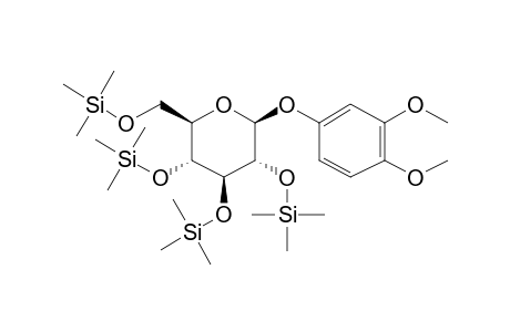 .beta.-D-Glucopyranoside, 3,4-dimethoxyphenyl, 4tms derivative