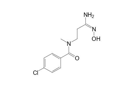 N-[(3E)-3-Amino-3-(hydroxyimino)propyl]-4-chloro-N-methylbenzamide