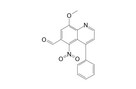 8-Methoxy-5-nitro-4-phenyl-6-quinolinecarboxaldehyde