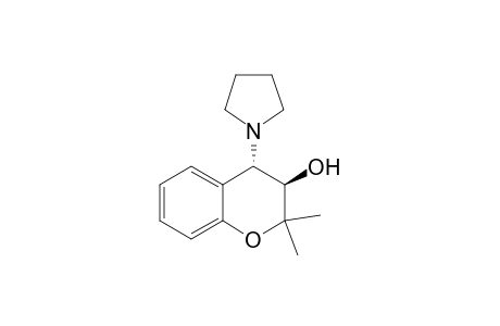 trans-3,4-Dihydro-2,2-dimethyl-4-(pyrrolidin-1-yl)-2H-1-benzopyran-3-ol