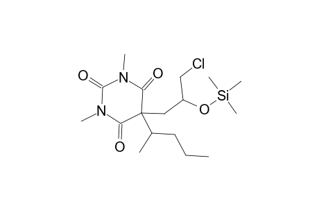 2,4,6(1H,3H,5H)-Pyrimidinetrione, 5-[3-chloro-2-[(trimethylsilyl)oxy]propyl]-1,3-dimethyl-5-(1-methylbutyl)-