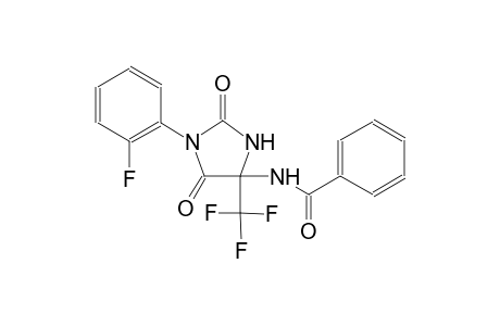 N-[1-(2-fluorophenyl)-2,5-dioxo-4-(trifluoromethyl)-4-imidazolidinyl]benzamide