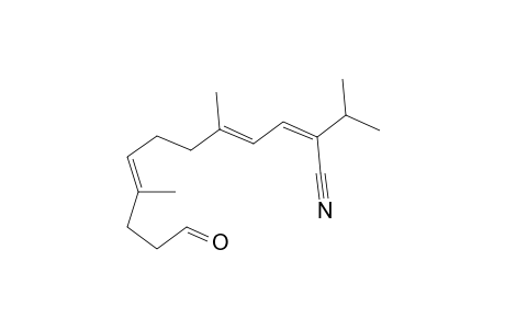 (2Z,4E,8E)-2-isopropyl-12-keto-5,9-dimethyl-dodeca-2,4,8-trienenitrile