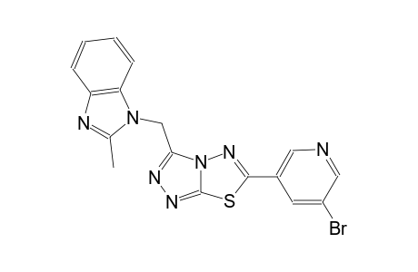 1H-benzimidazole, 1-[[6-(5-bromo-3-pyridinyl)[1,2,4]triazolo[3,4-b][1,3,4]thiadiazol-3-yl]methyl]-2-methyl-