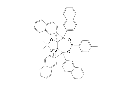9,9-Dimethyl-4-(4'-methylphenyl)-2,2,6,6-tetra(2'-naphthyl)-3,5,8,10-tetraoxa-4-phosphabicyclo[5.3.0]decane