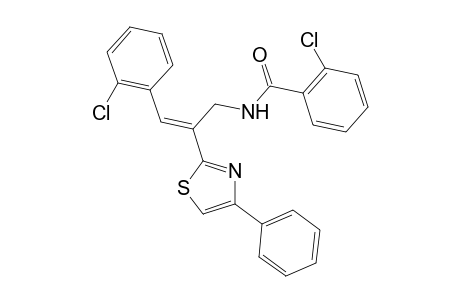2-Chloro-N-[3-(2-chloro-phenyl)-2-(4-phenyl-thiazol-2-yl)-allyl]-benzamide