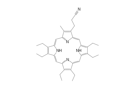 3-(7,8,12,13,17,18-Hexaethyl-3-methyl-22,24-dihydro-porphin-2-yl)-propionitrile