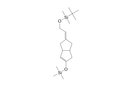 (1,1-Dimethylethyl)dimethyl-{2'-[3,3a,4,6a-tetrahydro-5-(trimethylsilyloxy)-2(1H)-pentalenylidene]ethyl]oxy}silane