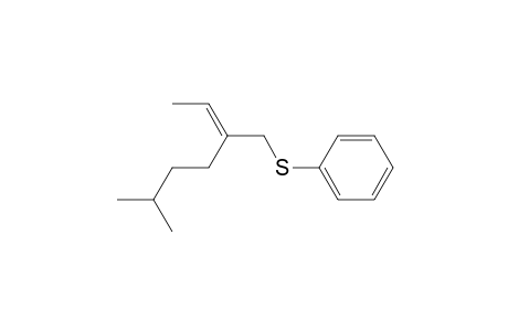 Benzene, [(2-ethylidene-5-methylhexyl)thio]-, (E)-