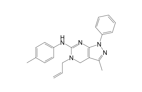 5-Allyl-6-(4-methylphenyl)amino-3-methyl-1-phenyl-4,5-dihydro-1H-pyrazolo[3,4-d]pyrimidine