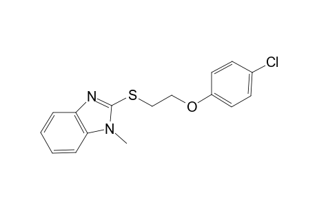 4-Chlorophenyl 2-[(1-methyl-1H-benzimidazol-2-yl)sulfanyl]ethyl ether