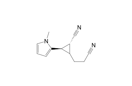 trans-1-methyl-2-(2-cyano-3-(2-cyanoethyl)cyclopropyl)pyrrole