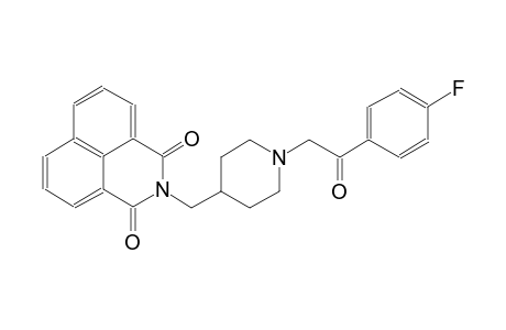 2-({1-[2-(4-fluorophenyl)-2-oxoethyl]-4-piperidinyl}methyl)-1H-benzo[de]isoquinoline-1,3(2H)-dione