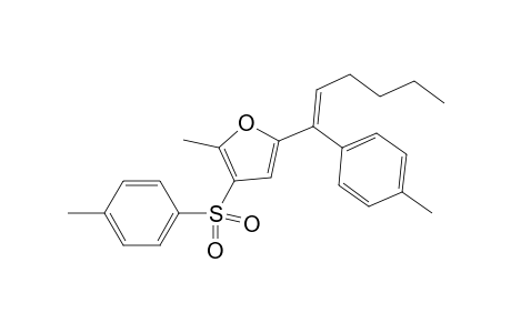 (E)-2-Methyl-5-(1-p-tolylhex-1-en-1-yl)-3-tosylfuran