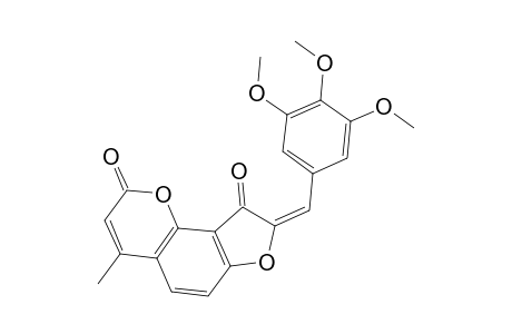 4-Methyl-8-(3,4,5-trimethoxybenzylidene)-2H-furo[2,3-h]chromene-2,9(8H)-dione