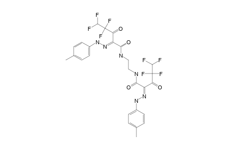 N,N'-ETHYLENEBIS-[4,4,5,5-TETRAFLUORO-3-OXO-2-(PARA-TOLYLHYDRAZONO)-PENTANAMIDE]