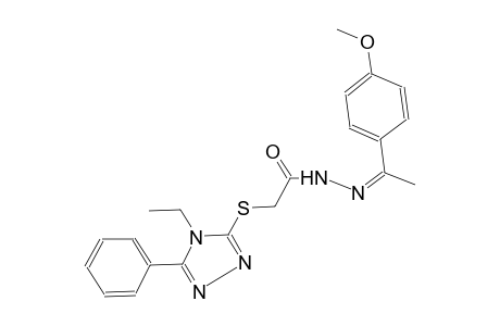 acetic acid, [(4-ethyl-5-phenyl-4H-1,2,4-triazol-3-yl)thio]-, 2-[(Z)-1-(4-methoxyphenyl)ethylidene]hydrazide