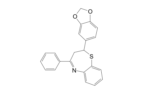 2-(1,3-benzodioxol-5-yl)-2,3-Dihydro-4-phenyl-1,5-benzothiazepine