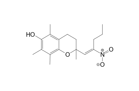 2,5,7,8-tetramethyl-2-[(E)-2-nitropent-1-enyl]chroman-6-ol