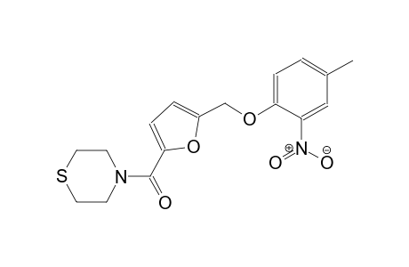 4-{5-[(4-methyl-2-nitrophenoxy)methyl]-2-furoyl}thiomorpholine