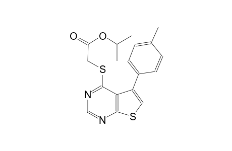 isopropyl {[5-(4-methylphenyl)thieno[2,3-d]pyrimidin-4-yl]sulfanyl}acetate