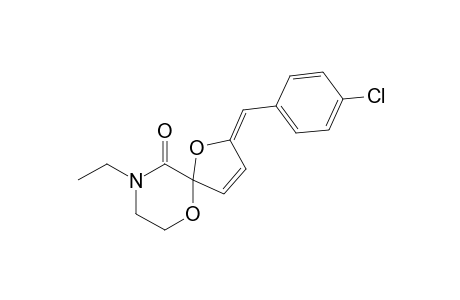 2-(4-Chlorobenzylidene)-9-ethyl-1,6-dioxa-9-azaspiro[4,5]dec-3-en-10-one