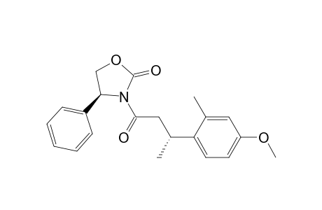 (4S)-3-[(3R)-3-(4-methoxy-2-methyl-phenyl)butanoyl]-4-phenyl-1,3-oxazolidin-2-one