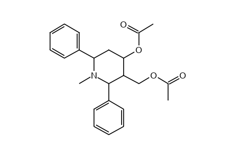 2,6-DIPHENYL-4-HYDROXY-1-METHYL-3-PIPERIDINEMETHANOL, DIACETATE (ISOMER)