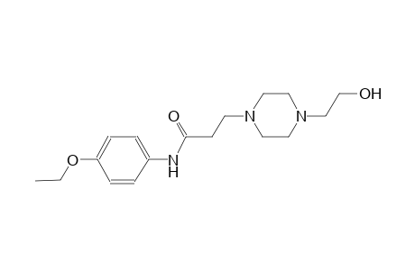 N-(4-Ethoxyphenyl)-3-[4-(2-hydroxyethyl)-1-piperazinyl]propanamide