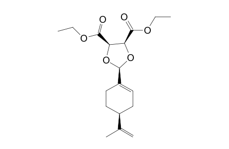 diethyl (4S,5R)-2-[(4S)-4-isopropenylcyclohexen-1-yl]-1,3-dioxolane-4,5-dicarboxylate
