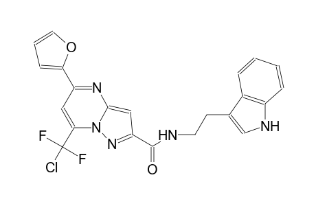 7-[chloranyl-bis(fluoranyl)methyl]-5-(furan-2-yl)-N-[2-(1H-indol-3-yl)ethyl]pyrazolo[1,5-a]pyrimidine-2-carboxamide