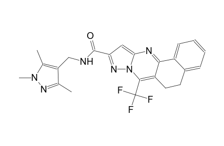 7-(trifluoromethyl)-N-[(1,3,5-trimethyl-1H-pyrazol-4-yl)methyl]-5,6-dihydrobenzo[h]pyrazolo[5,1-b]quinazoline-10-carboxamide