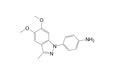 1-(p-Aminophenyl)-3-methyl-5,6-dimethoxy-1H-indazole