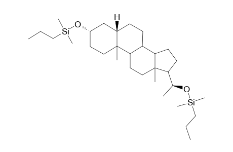 5 beta-pregnane-3-alpha,20 beta-diol-DMnPS ether derivative